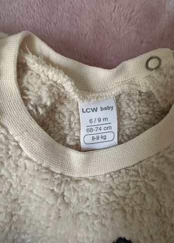 Erkek Bebek Beyaz Peluş Takım - Görsel 2