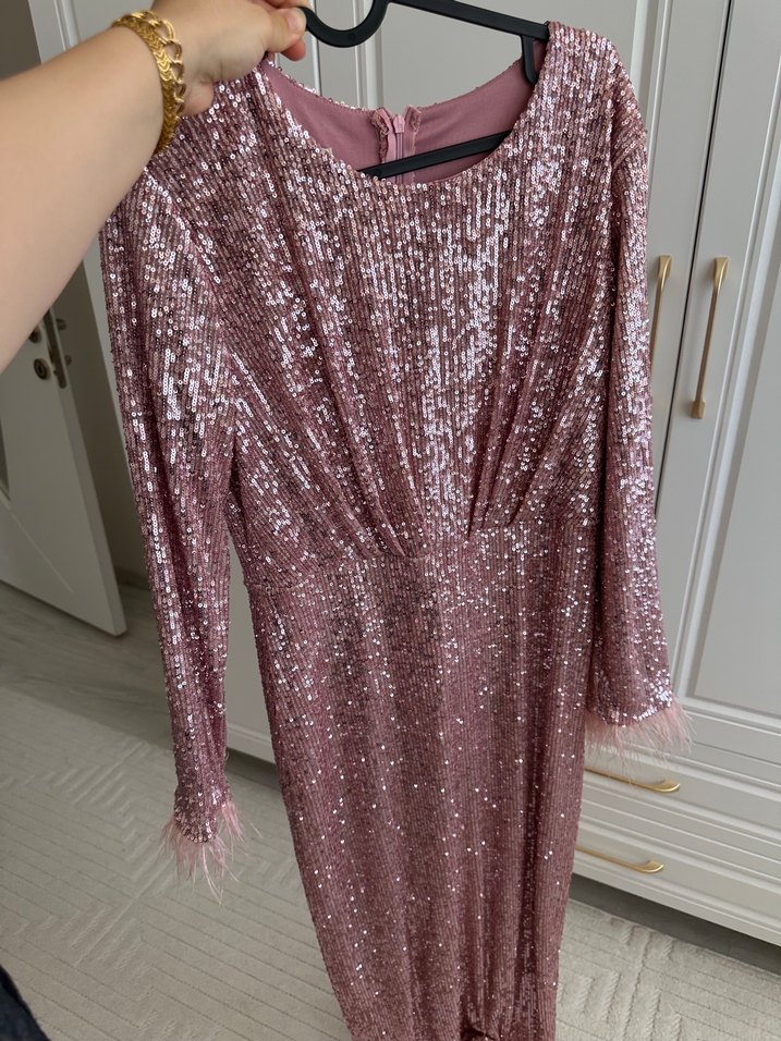 Bayan tesettür Abiye Elbise - Görsel 3