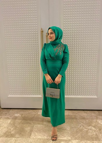 Tesettür bayan Abiye Elbise - Görsel 6