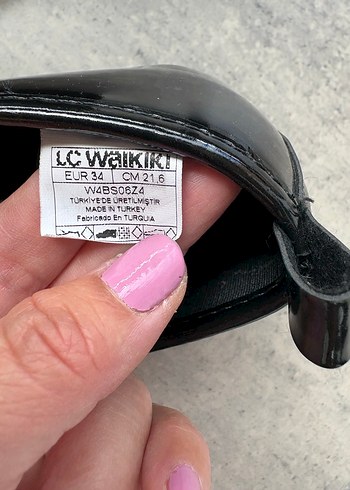 Kız Çocuk Siyah Rugan Babet Ayakkabı - Görsel 3