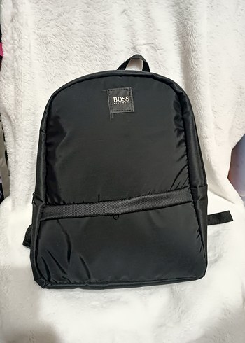 Sade Siyah BOSS Sırt Çantası