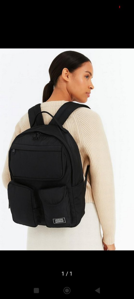 Siyah Kadın Sırt Çantası - Minimalist Tasarım - Görsel 2