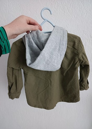 Erkek Çocuk Haki Düğmeli Gömlek - Görsel 2