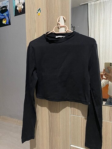 Addax Uzun kollu crop bluz