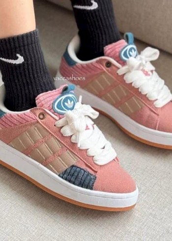 40 Beden Adidas Pembe Blok Topuklu Bağcıklı Spor Ayakkabı