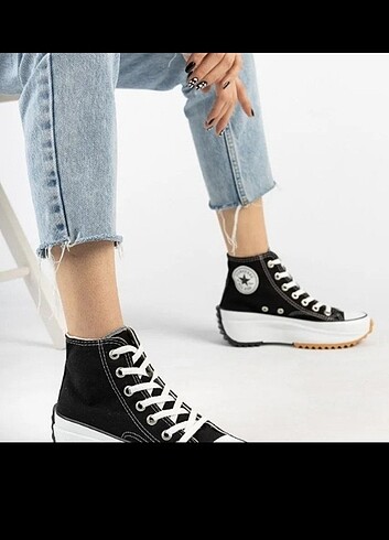 Converse CONVERS RUN STAR ????üst kalite Beyaz 36 37 38 .39 40 Siyah