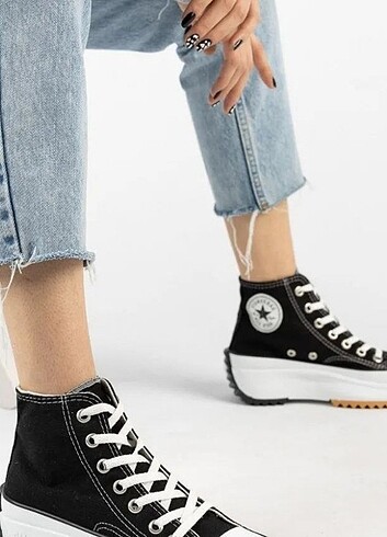 40 Beden siyah Renk CONVERS RUN STAR ????üst kalite Beyaz 36 37 38 .39 40 Siyah