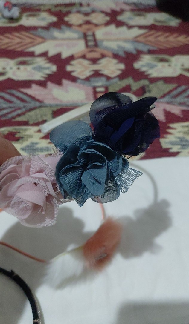 Romantik Çiçekli Saç Bandı Seti — görsel 3/7