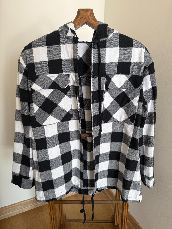 TRENDYOLMİLLA Ekose Desenli Salaş Kadın Gömlek - Görsel 3