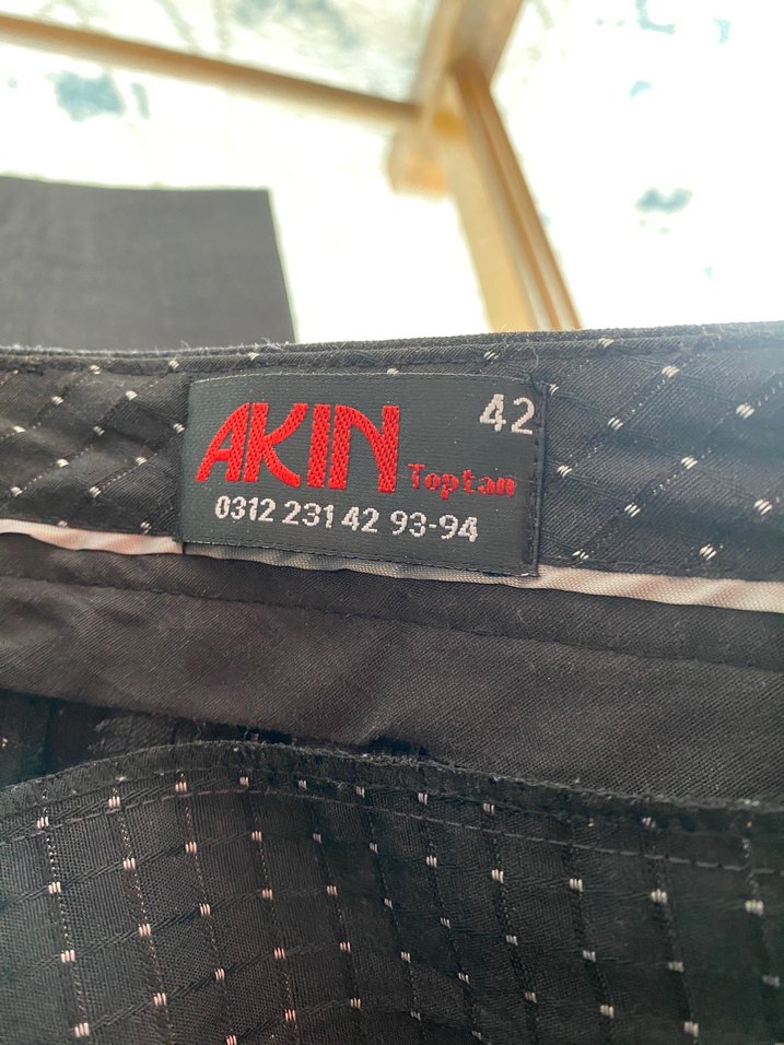 AKIN TOPTAN Koyu Gri Erkek Kumaş Pantolon - Görsel 5