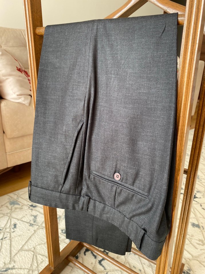 AKIN TOPTAN Koyu Gri Erkek Kumaş Pantolon - Görsel 2