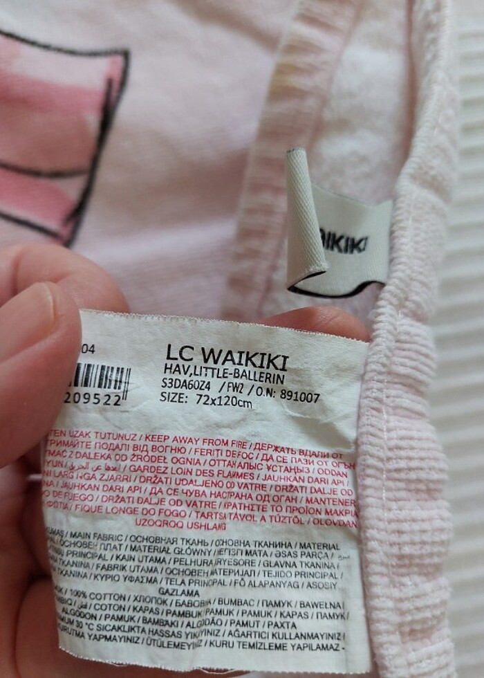 Lcw kız çocuk bornozu - Görsel 2