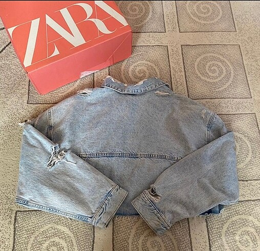 m Beden mavi Renk Zara kot ceket
