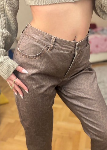 Leopar Desenli Pantolon - Görsel 2