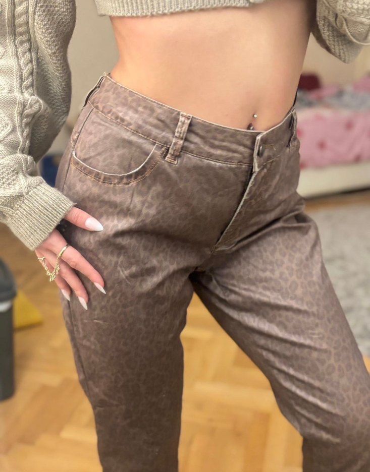 Leopar Desenli Pantolon - Görsel 2