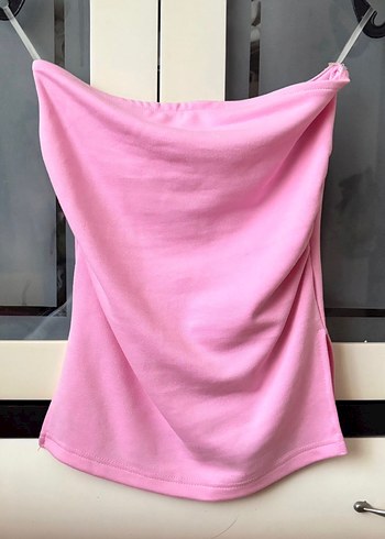 Pembe Straplez Kadın Bustiyer - Görsel 2