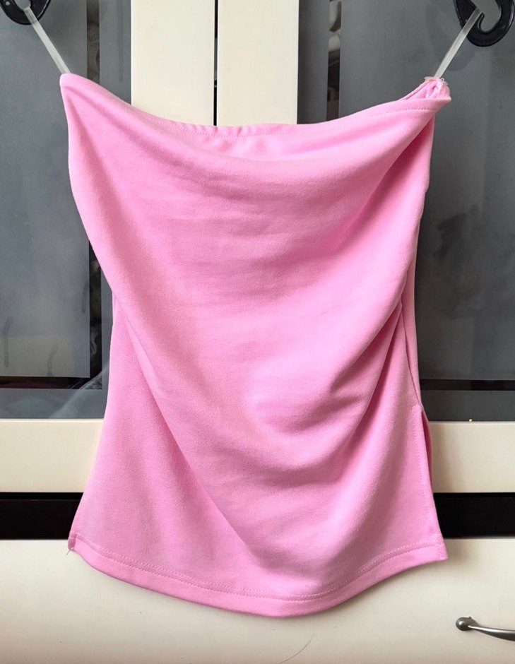 Pembe Straplez Kadın Bustiyer - Görsel 2