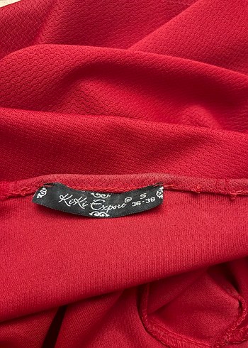 Kırmızı Midi Kadın Klasik Kemerli Kaban - Görsel 5