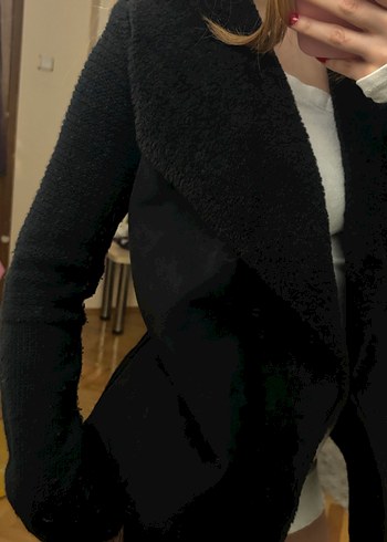 Colins Yün Süet Kürklü Kadın Ceket - Görsel 2