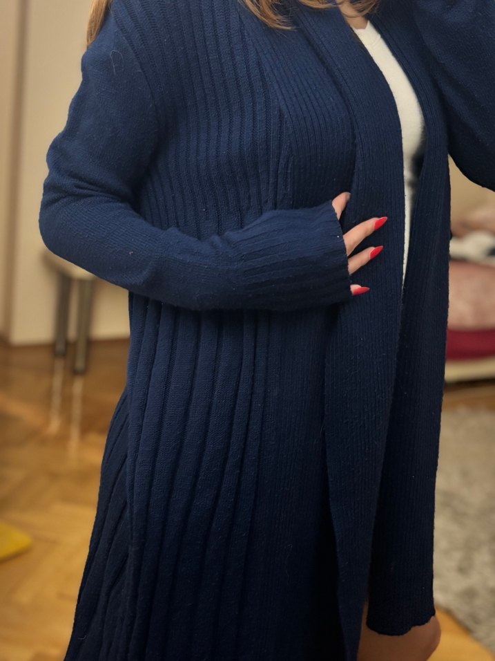 ADL Midi Triko Kadın Hırka - Görsel 4