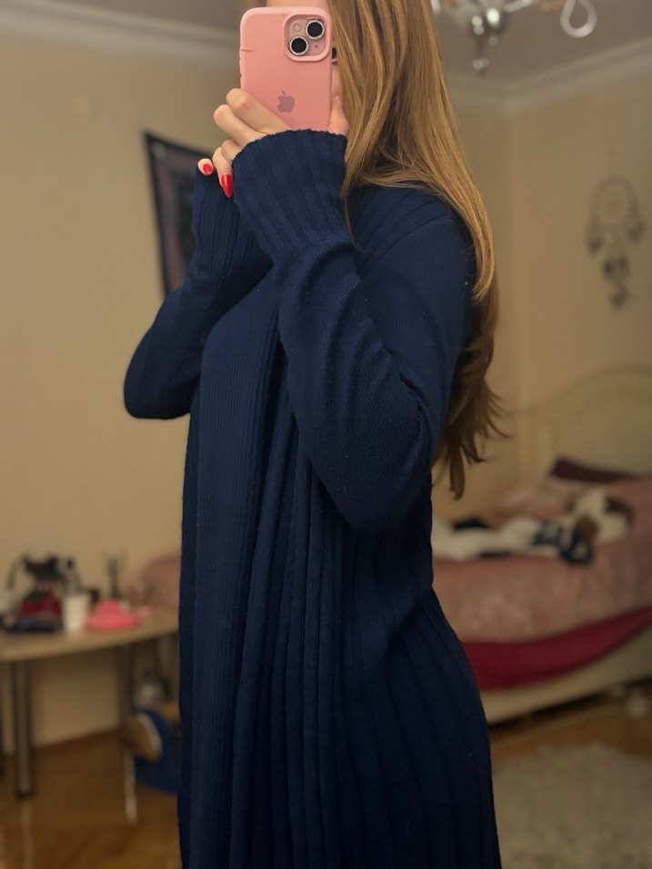 ADL Midi Triko Kadın Hırka - Görsel 2