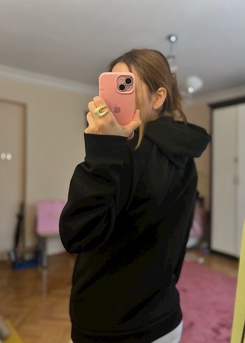 Nike Fermuarlı Siyah Erkek Sweatshirt - Görsel 3