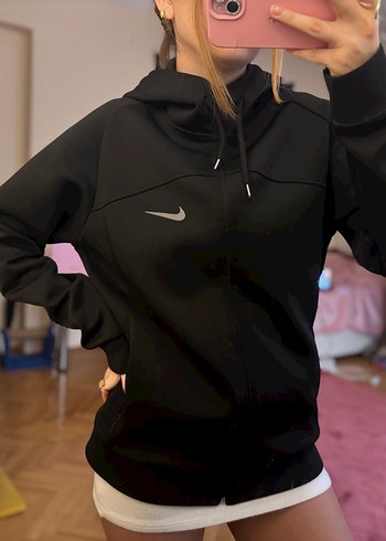 Nike Fermuarlı Siyah Erkek Sweatshirt - Görsel 2