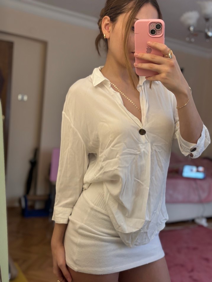 adL V Yaka Uzun Kollu Gömlek - Görsel 2