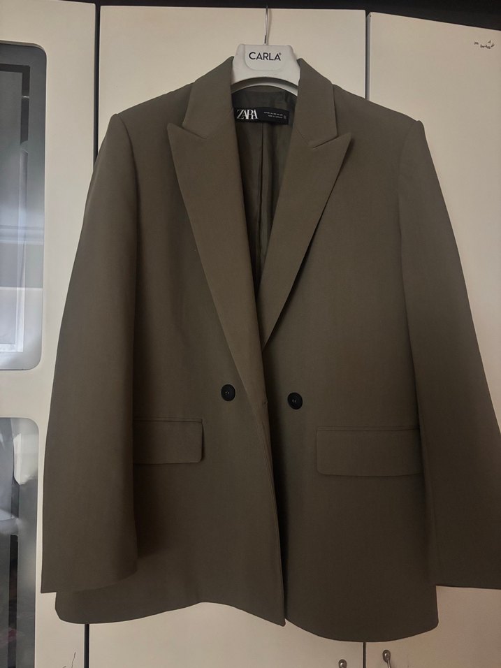 Zara Haki Blazer Ceket - Görsel 4