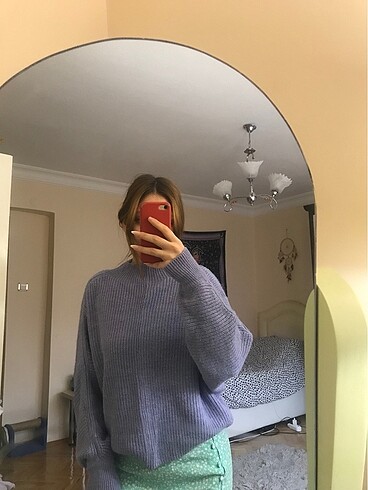 xs Beden Mango Lila Kazak