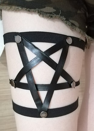pentagram suni deri harness 