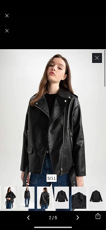 Zara Oversize deri ceket