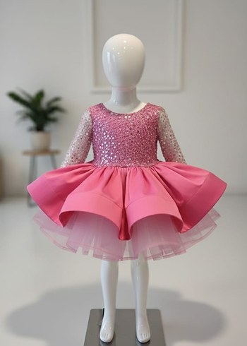 Pembe  Kız Elbisesi - Görsel 2