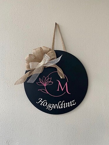 Kapı süsü siyah özel logolu