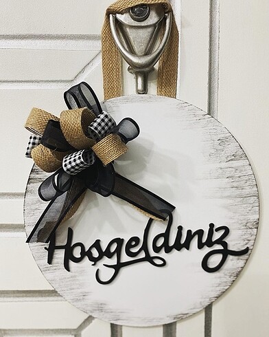 Diğer Beyaz eskitme model kapı süsü