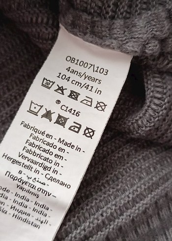 Gri Çizgili Erkek Çocuk Kazak - Görsel 7