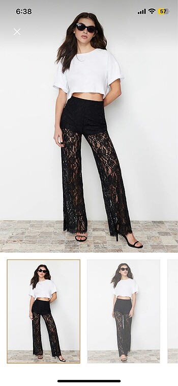 Trendyol & Milla Trendyol Dantel Gotik Pantolon