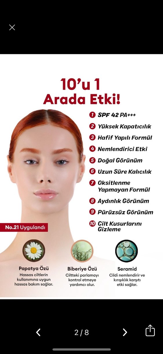 No.21 Açık Bej BB Krem 20ml - Görsel 2
