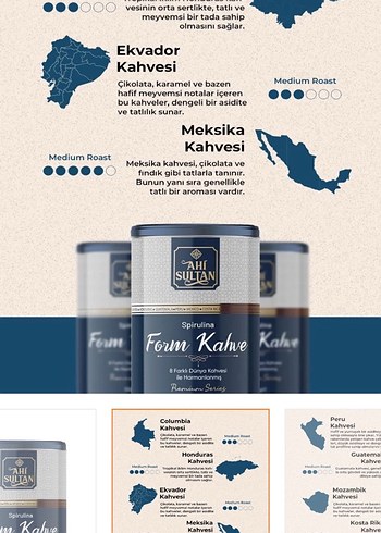 Ahi Sultan Spirulina Harmanlı Dünya Kahvesi 100g - Görsel 3