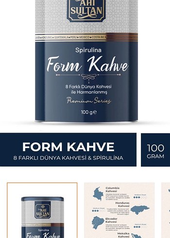 Ahi Sultan Spirulina Harmanlı Dünya Kahvesi 100g - Görsel 2