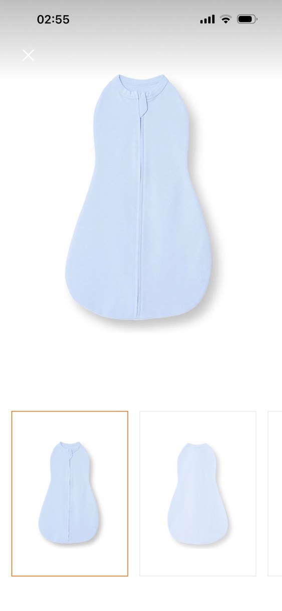 Mavi Bebek Uykusu Kundak Örtüsü yenidoğan - Görsel 2