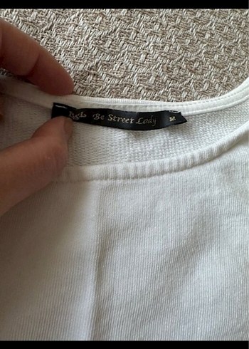 Kadın beyaz Kısa Kollu Crop Top - Görsel 7