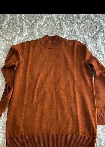 Avva Erkek Kiremit yarım Balıkçı Yaka Triko kazak - Görsel 8