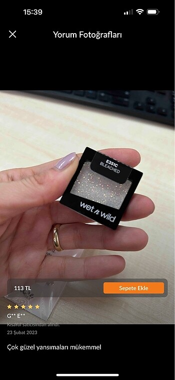 WET N WILD Color Icon Glitter Single Eyeshadow Tekli Göz Farı Bl