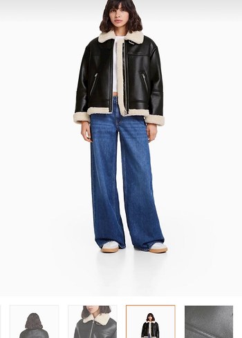 Siyah İçi Yünlü Ceket - Görsel 2