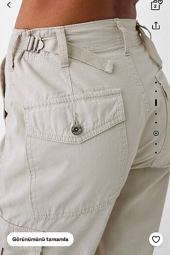 32 Beden bershka kargo pantolon