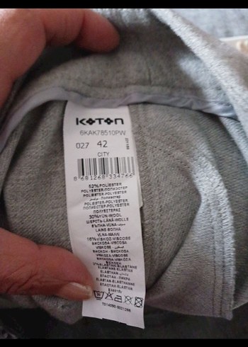 Gri kışlık bayan etek - Görsel 2