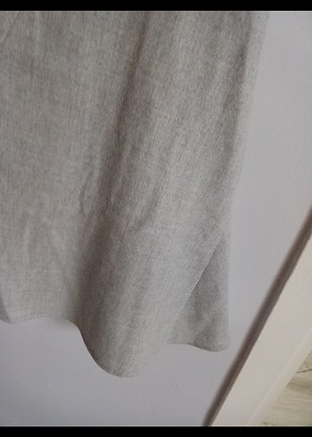 Gri kışlık bayan etek - Görsel 4