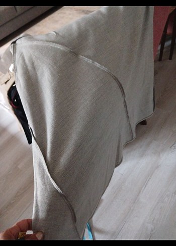 Gri kışlık bayan etek - Görsel 7