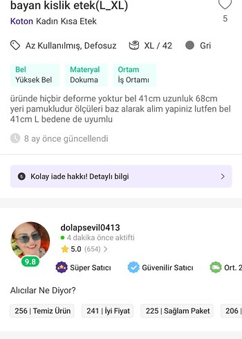 Gri kışlık bayan etek - Görsel 8